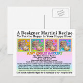 Chocolate Mint Cookie Martini Recipe Kaart Briefka (Voorkant / Achterkant)