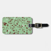 Chocolate Mint Floral Bagagelabel (Voorkant horizontaal)