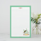 Chocolate Mint Truffle Bunny Briefpapier (Staand voorkant)