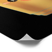 Chocolate Mocha gemengde koffieval Poster (Hoek)