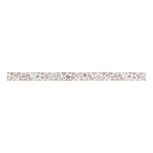 Chocolate Mocha Leopard Print     Grosgrain Lint (Voorkant)