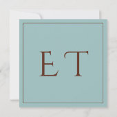 Chocolate Mood Minimal Wedding Save the Date Kaart (Achterkant)