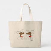 Chocolate Moose Canvas tas (Achterkant)