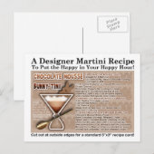 Chocolate Mousse Bunny Easter Martini Recept Kaart (Voorkant / Achterkant)