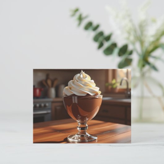 Chocolate  Mousse Recipe Card Briefkaart (Staand voorkant)