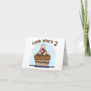 Chocolate Mud 2nd Birthday Fill-in Invitation Bedankkaart