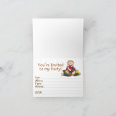 Chocolate Mud 2nd Birthday Fill-in Invitation Bedankkaart (Binnen)