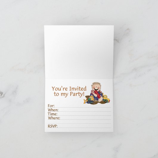 Chocolate Mud 2nd Birthday Fill-in Invitation Bedankkaart (Binnen)