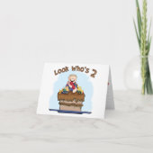 Chocolate Mud 2nd Birthday Fill-in Invitation Bedankkaart (Voorkant)