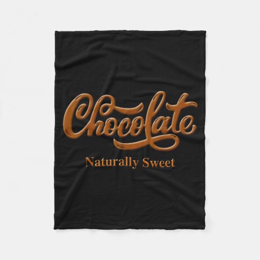 Chocolate Naturally Sweet Tee Proud-black Woman Fleece Deken (Voorkant)