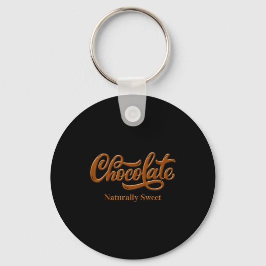 Chocolate Naturally Sweet Tee Proud-black Woman  Sleutelhanger (Voorkant)