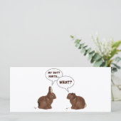 Chocolate Neaster Bunny Rabbits Butt Hurts (Staand voorkant)