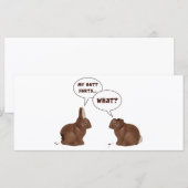 Chocolate Neaster Bunny Rabbits Butt Hurts (Voorkant / Achterkant)