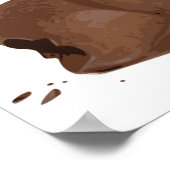 Chocolate Neaster Bunny Rabbits Butt Hurts Poster (Hoek)