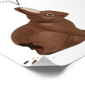 Chocolate Neaster Bunny Rabbits Butt Hurts Poster (Hoek)