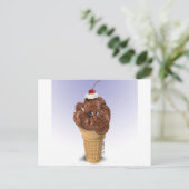 Chocolate Octopus Ice Cream Briefkaart (Staand voorkant)