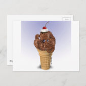 Chocolate Octopus Ice Cream Briefkaart (Voorkant / Achterkant)