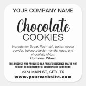 Chocolate (of elke andere tekst) Cookies Label CK0 (Voorkant)