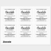 Chocolate (of elke andere tekst) Cookies Label CK0 (Vel)