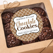 Chocolate (of elke andere tekst) Koekjes Label CK0