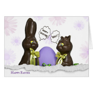 Chocolate paasBunnies met ei