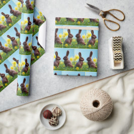 Chocolate paashes cadeaupapier