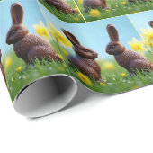 Chocolate paashes cadeaupapier (Rol Hoek)