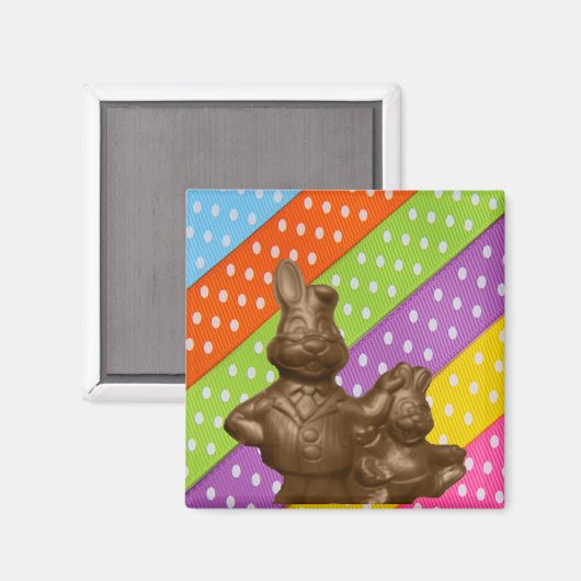 Chocolate paashes magneet (Voorkant / Achterkant)