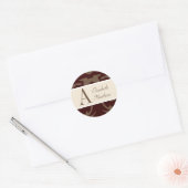 Chocolate Pas Laatste en Voornaam Sticker aan (Envelop)