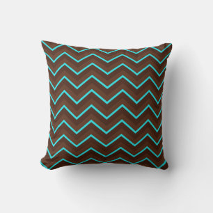 Chocolate Pastels Chevron 03-Square Sierkussen