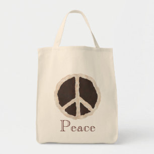 Chocolate Peace Pie Teken, Canvas tassen
