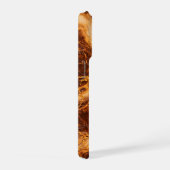 Chocolate Peanut Butter Marble with Gold Veining iPhone Hoesje (Rechterkant)