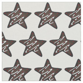 Chocolate Peppermint Star KerstfeestKoekje Stof