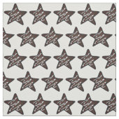 Chocolate Peppermint Star KerstfeestKoekje Stof (Swatch)