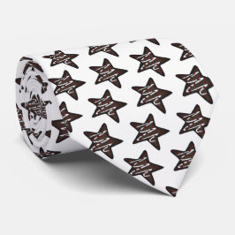 Chocolate Peppermint Star KerstfeestKoekje Stropdas