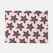 Chocolate Peppermint Star Pink kerstkoekje Deurmat (Voorkant)