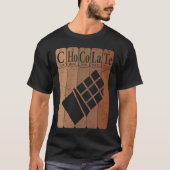Chocolate Periodic Table Elements Chocoholic Choco T-shirt (Voorkant)