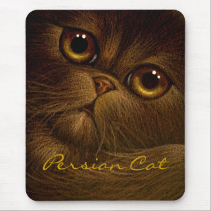 CHOCOLATE PERSIAN CAT Mousepad Muismat