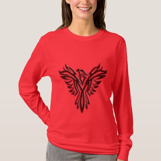 Chocolate Phoenix dames longsleeve t-shirt (Voorkant)