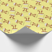 Chocolate Pi Cute Wiskunde Pi Day Gift Wrapping Pa Cadeaupapier (Hoek)