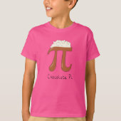 Chocolate Pi Cute Wiskunde Pi Day Kind Teuk T-shirt (Voorkant)