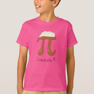Chocolate Pi Cute Wiskunde Pi Day Kind Teuk T-shirt