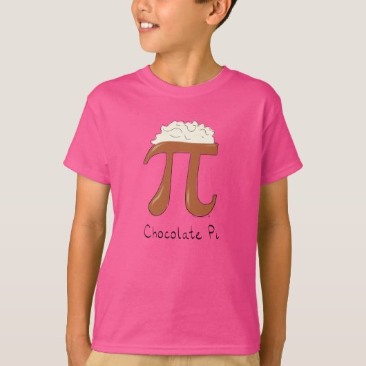 Chocolate Pi Cute Wiskunde Pi Day Kind Teuk T-shirt (Voorkant)