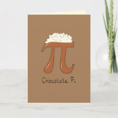 Chocolate Pi Day Symbool Wiskunde Leraar Funny Kaart (Voorkant)