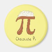 Chocolate Pi Day Symbool Wiskunde Leraar Funny Magneet (Voorkant)