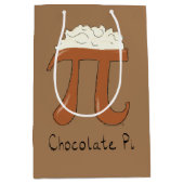 Chocolate Pi Day Symbool Wiskunde Leraar Funny Medium Cadeauzakje (Voorkant)