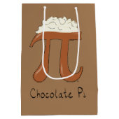 Chocolate Pi Day Symbool Wiskunde Leraar Funny Medium Cadeauzakje (Achterkant)