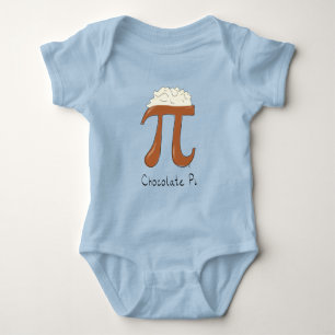 Chocolate Pi Day Symbool Wiskunde Leraar Funny Romper