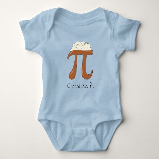 Chocolate Pi Day Symbool Wiskunde Leraar Funny Romper (Voorkant)