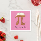 Chocolate Pi Day Symbool Wiskunde Leraar Funny Servet (Insitu)